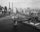 Manhattan Bridge with Twin Towers behind