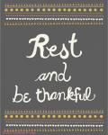 Rest and be thankful