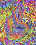 Hanging Around Psychedelic Sloth