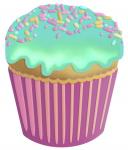 Vanilla Cupcake Blue