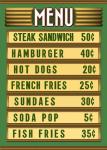 Green Burger Joint Menu