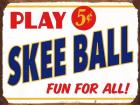 Skeeball Sign