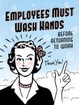 Employees Wash Hands