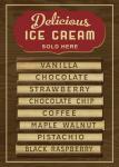 Ice Cream Board -Wood