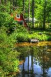 Pond Vertical With a Frame