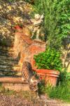 Tuscan Vertical Cat on Stairs