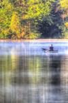 Canoe on the Lake Vertical