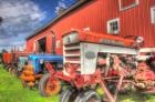 Tractors and Barn