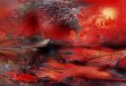 Volcano Planet Red