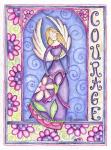 Courage Angel with Pink Ribbon