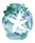 Watercolor Starfish