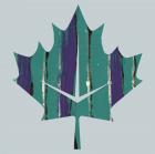 Teal Maple Leaf