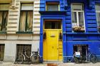 Yellow Door with Bikes