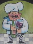 Chef With Wine A