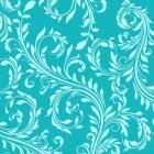 Teal Aqua Damask