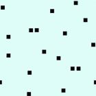 Pale Aqua Black Squares Confetti