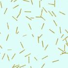 Pale Aqua Golden Matchstick Confetti