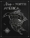 Chalk Map Of North America