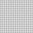 Silver Houndstooth On White