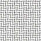 Silver Houndstooth On White