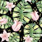 Tropical Monstera Floral Pattern