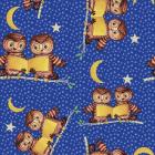 Cute Baby Owls Starry Night Pattern