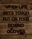 When Life Gets Tough Put On Your Boxing Gloves
