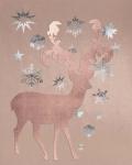 Park Avenue Rosegold Deer in the Silver Snow