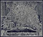 Blueprint Map of Amsterdam 1727