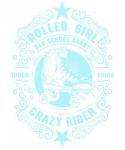 Roller Girl Aqua Tee