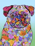 Flowers Pug