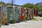 Vintage Gas Pumps Tilt