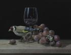 The Goldfinch And The Glass Of Wine