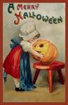 Halloween Stool Pumpkin