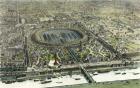 Birds Eye View Of The Universal Exposition In Paris 1867