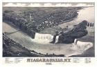 Map Of Niagara Falls With Legend 1882