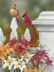 Lilies And Cardinals