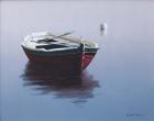 Lonely Boat in Red