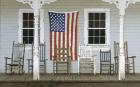 Chair Family With Flag