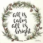 All is Calm Pinecone Wreath