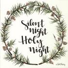 Silent Night Pinecone Wreath