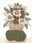 Floral Pumpkin Stack