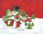 Snowmen Family Merry Christmas