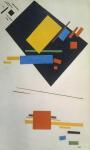 Suprematist painting (with black trapezium and red square), 1915