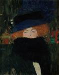 Lady With Hat And Feather Boa, 1909