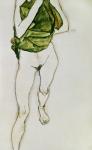 Striding Torso In Green Shirt, 1913