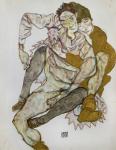 Seated Couple (Egon Und Edith Schiele), 1915