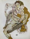 Seated Couple (Egon Und Edith Schiele), 1915