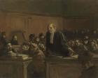 Court Scene - Speech For The Defense, 1907