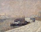 Barges Under Snow